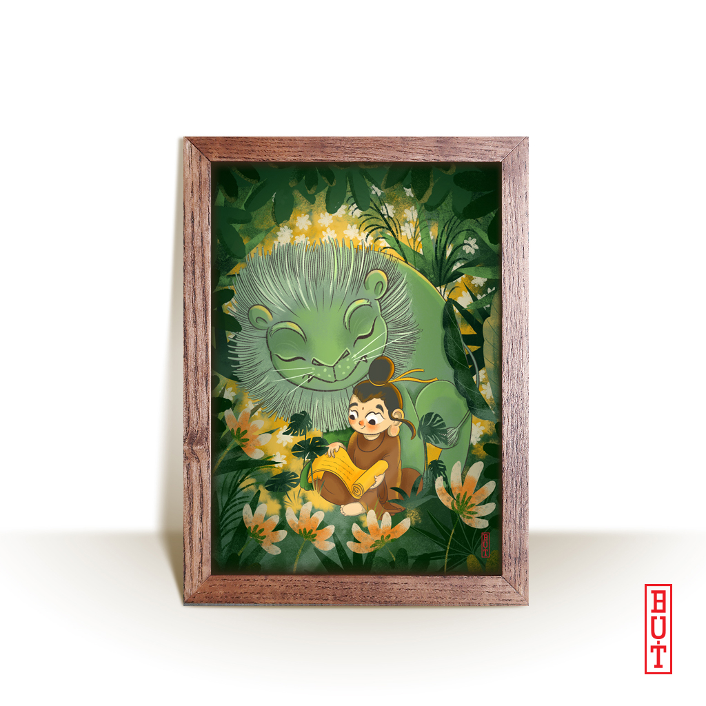 tranh-van-thu-su-loi-bo-tat Tranh Văn Thù Sư Lợi Bồ Tát