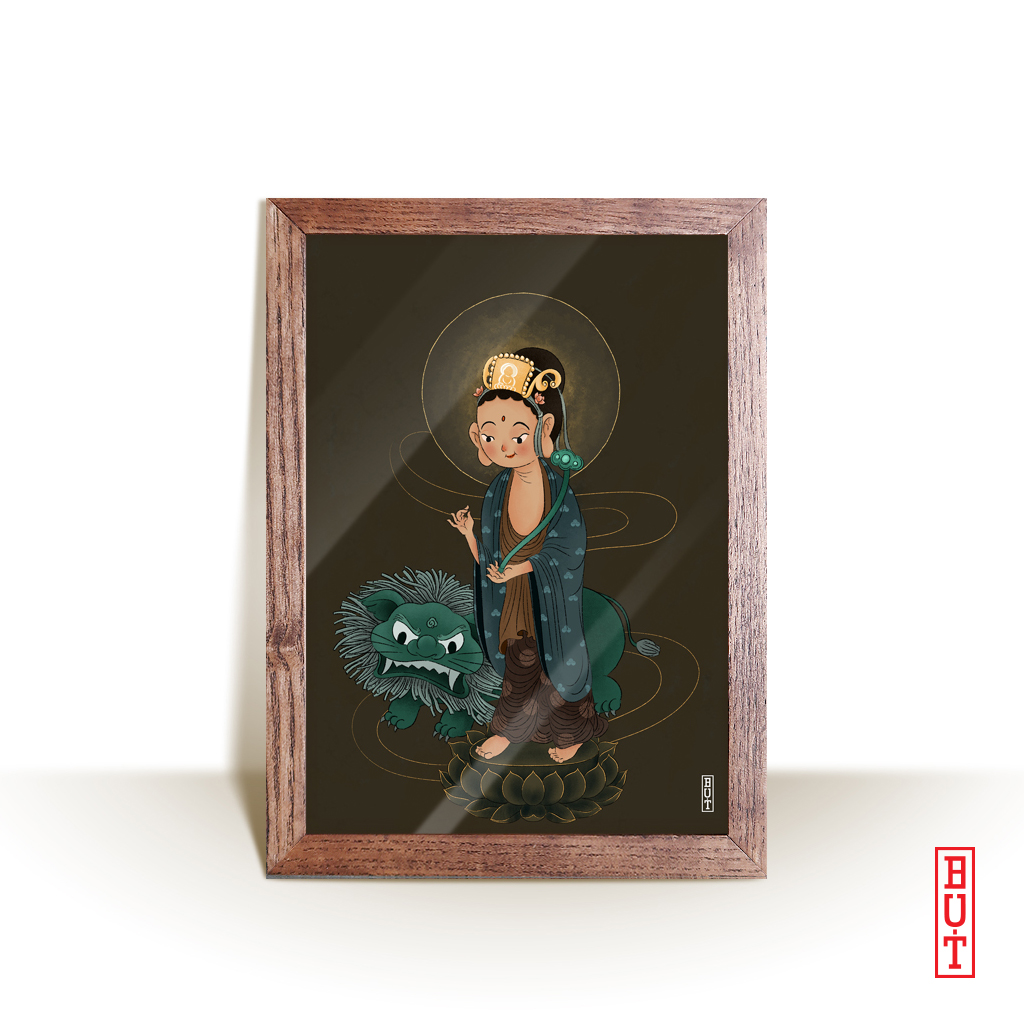 Tranh Văn Thù Sư Lợi Bồ Tát