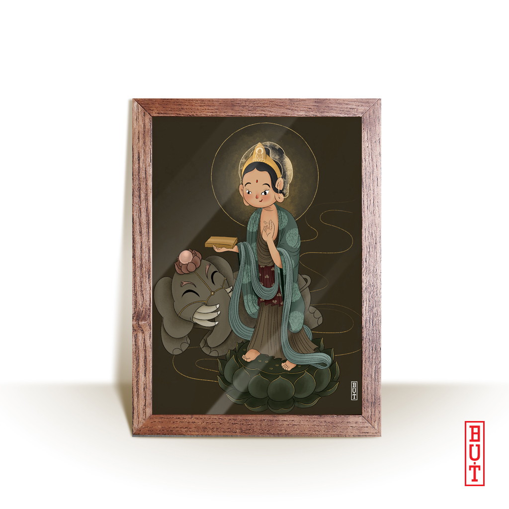 Tranh Phổ Hiền Bồ Tát