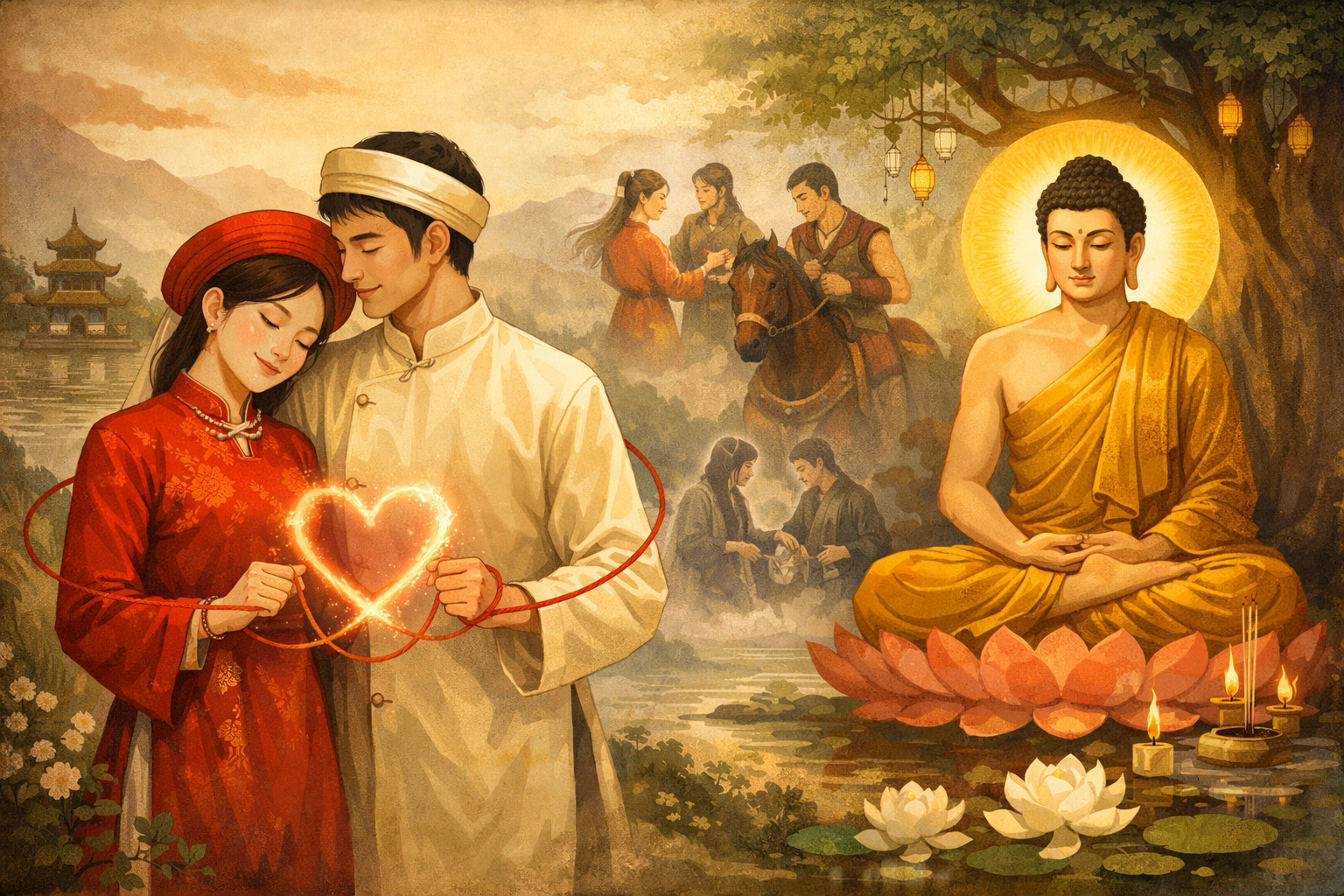 Lời Phật Dạy Về Duyên nợ Vợ Chồng