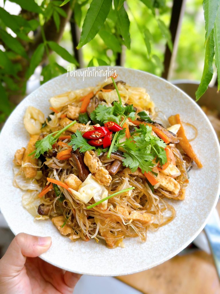 Cách làm miến xào chay ngon tại nhà