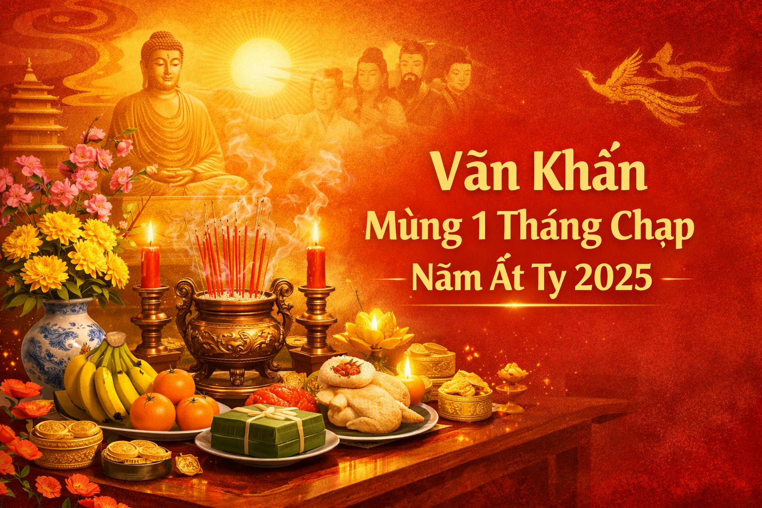 Văn Khấn Mùng 1 Tháng Chạp Năm Ất Tỵ 2025